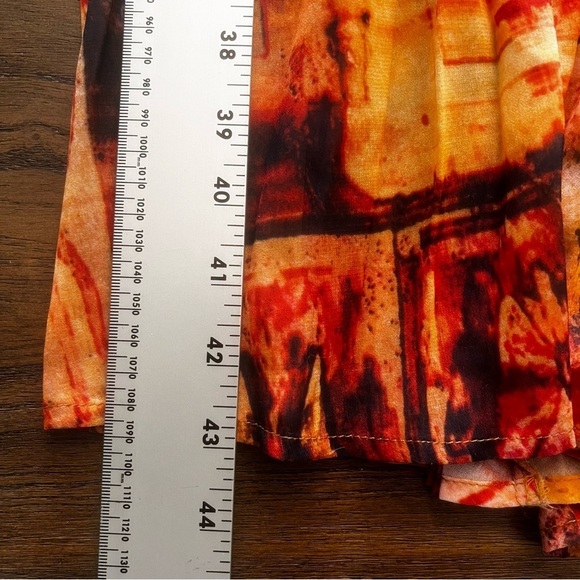 Latiste by Amy RUSTY ABSTRACT PRINT MAXI
DRESS Size:S NWT spring summer wedding - Picture 15 of 15